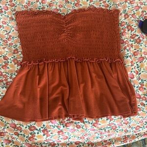 Rusty orange tube top